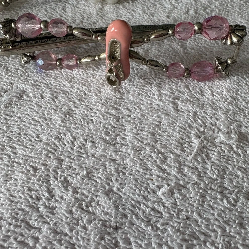 Lila Rose Silver and Pink Hair Accessories